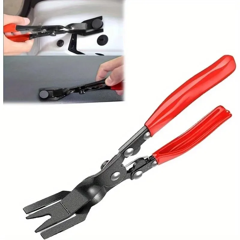 Car Workshop Tools Equipment - 1個入り 車部品クリップ取り外しプライヤー工具 自動車ボディパネルドアファスナー プッシュピン トリム取り外しツールキット 自動車用プライツール修理工具