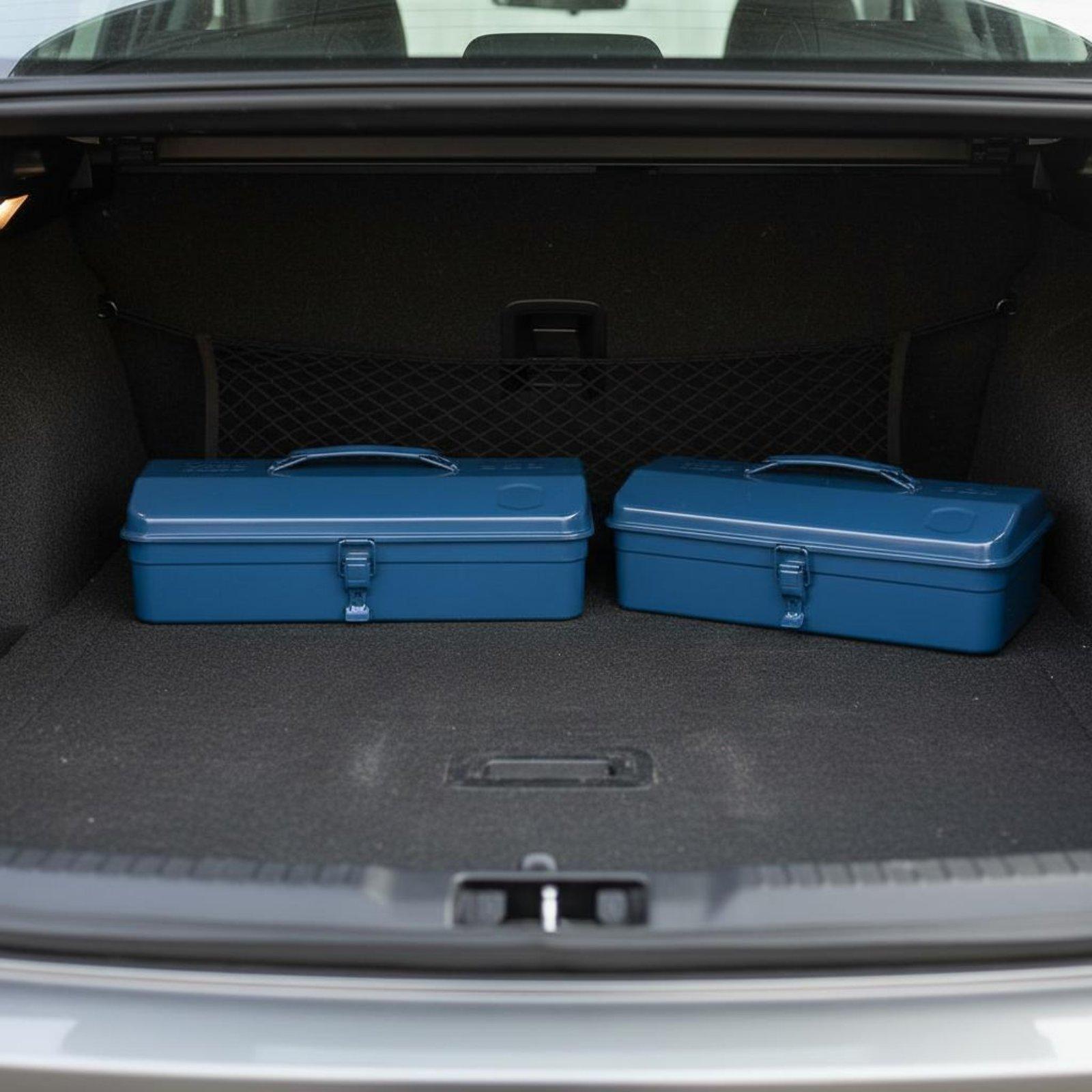 鉄製ツールボックス 重厚型頑丈な金属製収納箱 車載用ポータブ - Car Workshop Tools Equipment のレビューと価格