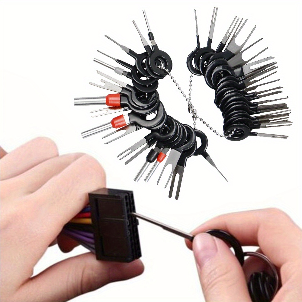 11/18個入り 車用端子取り外し修理ツール 電気配線圧着コ - Car Workshop Tools Equipment のレビューと価格